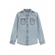 GUESS πουκάμισο τζιν παιδικό αγόρι L6RH00D4EU0-SCCH μπλε